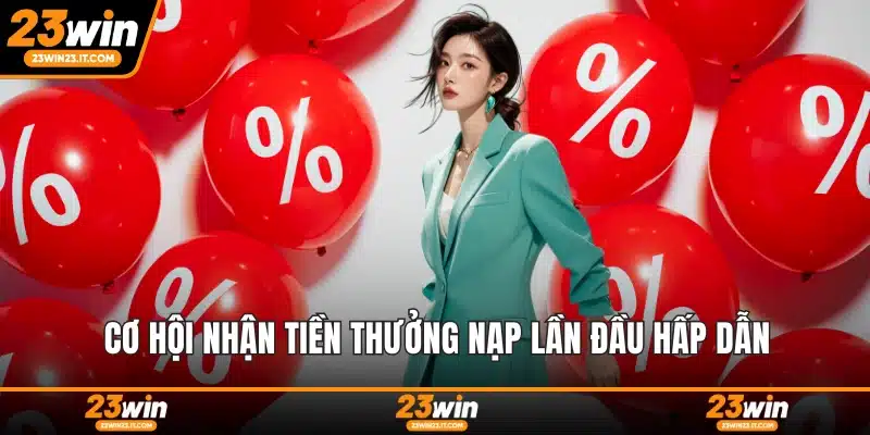Cơ hội nhận tiền thưởng nạp lần đầu hấp dẫn